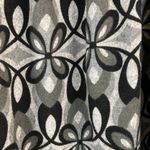 Funky People Black and Gray Floral Elastic Waist Puff Sleeve Top Size XL Photo 3