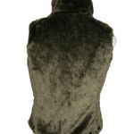 Weatherproof Reversible Green Fur Quilted Puffer High Neck Vest Jacket Coat Sz S Photo 3