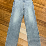 PacSun 90s Boyfriend Jeans Womens Size 24 Light Wash Wide Leg Split Hem Denim Photo 0