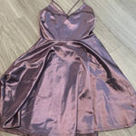 Windsor  Lustrous Lavender Satin Dress Photo 0