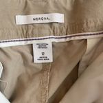 Merona Women Cotton Pants 12 Khaki Chino Straight Leg Workwear Preppy Casual Photo 1