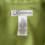 Vintage Dressbarn Lime Green Black Cropped Peplum Blazer Jacket Size 14 Photo 3