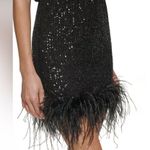 Eliza J NWT Feather-Hem Sequin Dress Photo 2