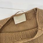 Bordeaux  Women’s Brown Fringed Shoulders Boho Sweater Pullover Size S Photo 3