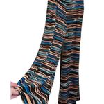 Azules striped flare leg pants size small Brown Photo 1