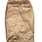 Baddie brown metallic pencil skirt size xl Photo 5