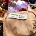 Mac Duggal . Multicolor Long Sleeve Sequin Rainbow Dress. Photo 3