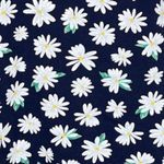 Old Navy  Dress Womens Medium Navy Blue White Floral Flower Daisies‎ Bloomcore Photo 6