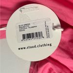 STAUD New  Elio Off-shoulder Dress in Cotton Poplin size 00 in Plumeria Photo 3