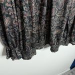 Democracy NWOT Paisley Print Metallic Long Slevees Elasticized Blouse Size 2X Photo 6