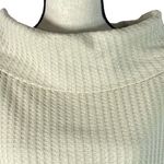 Free People Large Thermal Top Juicy Cowl Neck Split Back Long Sleeve Stone Cold Photo 3