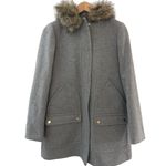 J.Crew Vail Parka Faux Fur Hooded Winter Coat Gray Size 4 Photo 4