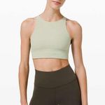 Lululemon  Green High Neck Crop Top/ Long Line Sports Bra Size 4 Photo 0
