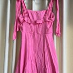 Francesca's Francesca’s pink mini bow dress Photo 2
