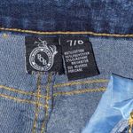 BOB Jeans Faded Dark Wash Blue Denim Distressed Skinny Jeggings Size 7/8 Photo 3