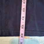 Gracia  Embroidered Ruffle Puff Short Sleeve Top Navy Size Small Photo 6