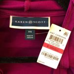 Karen Scott Womens Knit Open Cardigan Autumn Berry Purple Size XS Photo 2