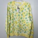 Bandier x Sincerely Jules The Juniper Crew Neck Sweatshirt Yellow Size M Photo 1