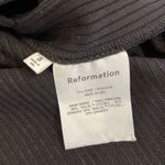 Reformation Womens Ribbed Knit Buttoned Midi Pencil Skirt Black Size Small NWT Photo 5