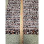 Tuckernuck  Belfast‎ Blouse Tweed V-Neck Fringe Trim Relaxed Fit Size Small Photo 6