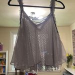 Free People Coasting On a Dream Top Size Small Dolphin Blue Photo 3