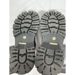 Womans Teaieui Knee Length Combat Boots 8 Black Heel Zip Stretch Photo 6