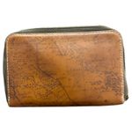 Patricia Nash Brown Map Print Crossbody Leather Purse and Wallet Clutch - READ Photo 9