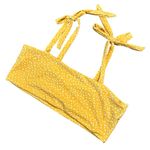 Yellow Polka Dot Bikini‎ Top Size L Photo 0