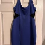 Bongo Blue Mesh Cutout Dress  Photo 0