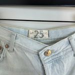 Free People  Maggie Ripped Crop Straight Leg Jeans in Paradise Blue Size US 25 Photo 4