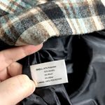 Artifacts Plaid Short Peacoat Womens Size Small Teal Brown Cream Black Y2K Green Photo 5