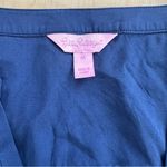 Lilly Pulitzer Delphine True Navy Stretch Silk Tunic Dress Photo 2