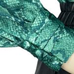 Sugar Lips Gwendolyn Snake Mock Neck Blouse green size small Photo 8