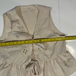 SheIn  Beige Floral Embroidered Tank Top Photo 2