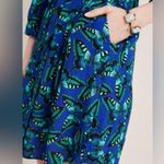 Maeve  Pippa Butterfly Print Button Front Shirtdress Shirt Dress Pockets Size XSP Photo 2