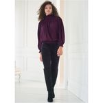 Venus ✨ Smocked Detail Dark Purple Sz Large Top✨ Photo 1