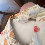 Erika  Floral Button-Up Shirt with Orange and Pink Accents medium Photo 2