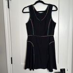 Parker Embroidered Black Helen 100% Silk Dress - Small Photo 4