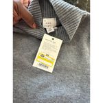 A New Day  Midi Gray Sweater Dress Side Slit High Neck Long Sleeve XS NWT Photo 3