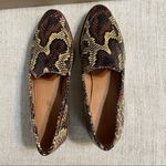 Madewell  The Frances Loafer in Snake Embossed Leather Photo 5