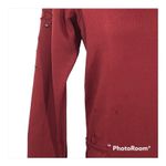 True Religion  NWT Ox Blood Distressed Studded Boyfriend Sweatshirt XS Photo 7