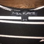 Casual Black and White Sleeveless Sheath Midi Dress Size M Photo 1