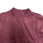 Zella Women's Purple Mock Neck Long Sleeve Crop Workout Top Size M Photo 4