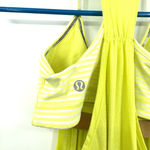 Lululemon Athletica size 4 no limits bright yellow tank with built in sports bra Photo 3