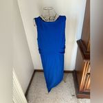 Chico's Chico’s size 4 blue sleeveless midi dress Photo 8
