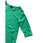 The Limited  Teal green 3/4Sleeve Tie Cuffs Shift Sheath blouse size M Photo 5
