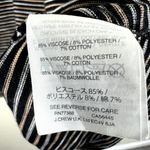 Madewell Dress Womens XS Black White Striped Sleeveless Midi Minimalist Photo 5