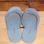 Diane Von Furstenberg  Womens Blue 7.5 Leather Sandals Shoes Photo 4