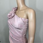 Adrianna Papell  Rose Pink One Shoulder Dress Photo 1