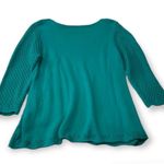 Christina XL aquamarine Knit Pullover top Green Photo 1